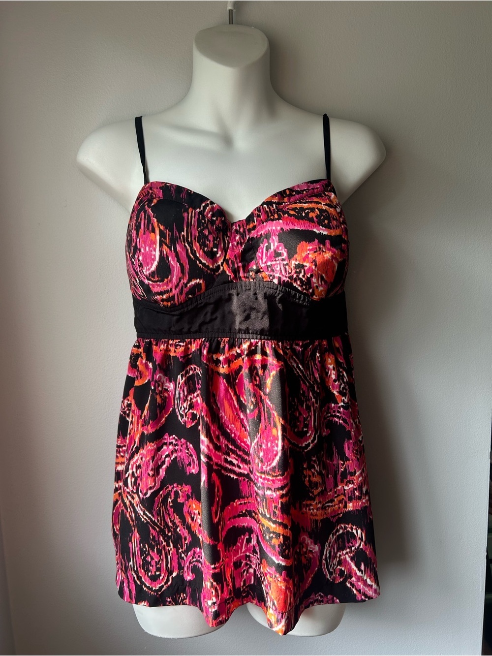 ⚡️2 for $30 Elle Paisley Print Camisole with Padded Chest